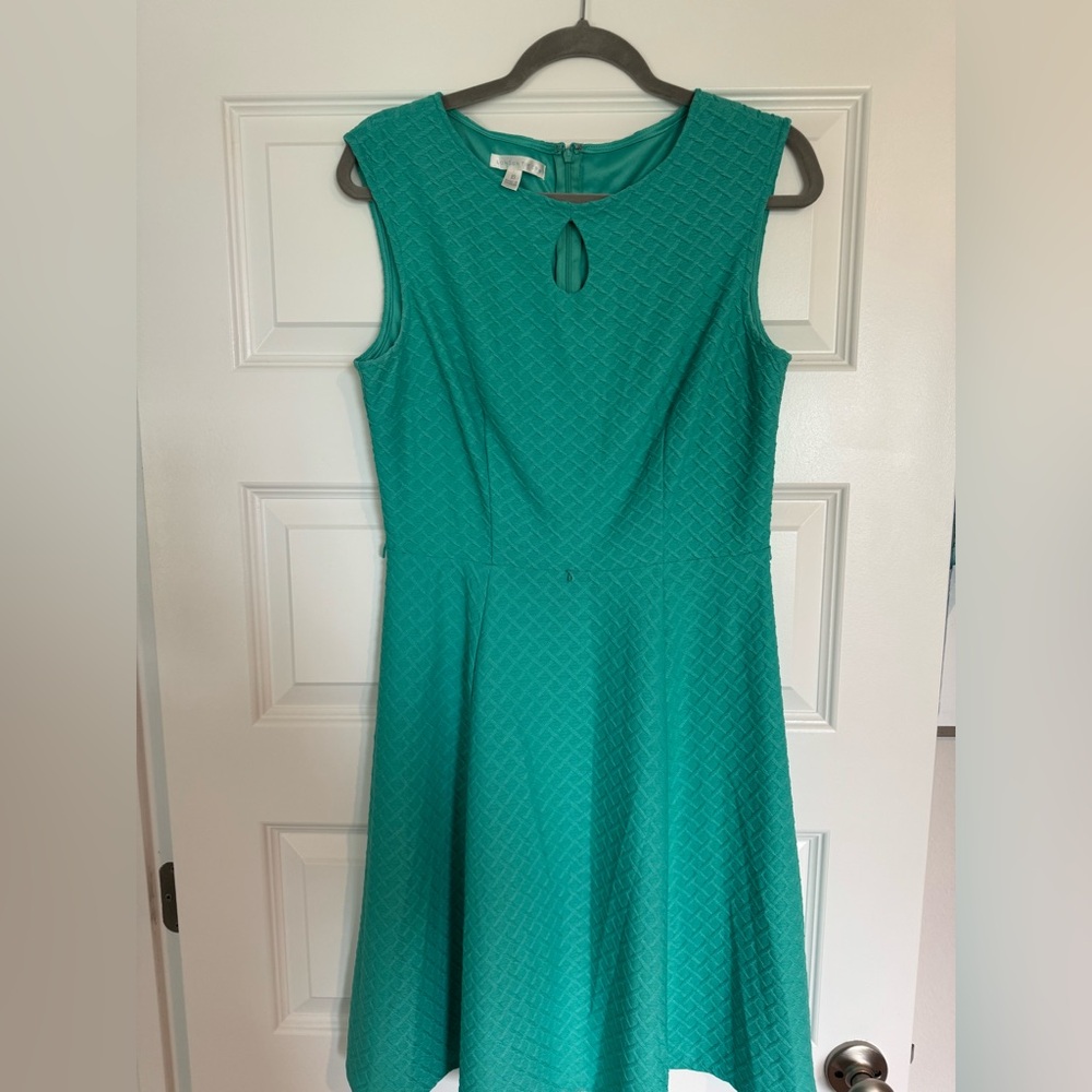 London Times Teal Sleeveless Dress - Ladies Size 10